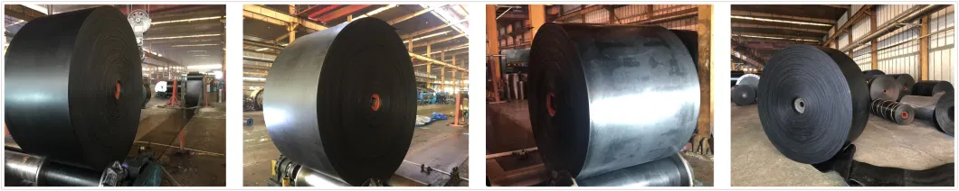 High Quality Black Nn/Ep Rubber Conveyor Belt for Mining/Quarry/Logs/Ore/Muck/Soil Process